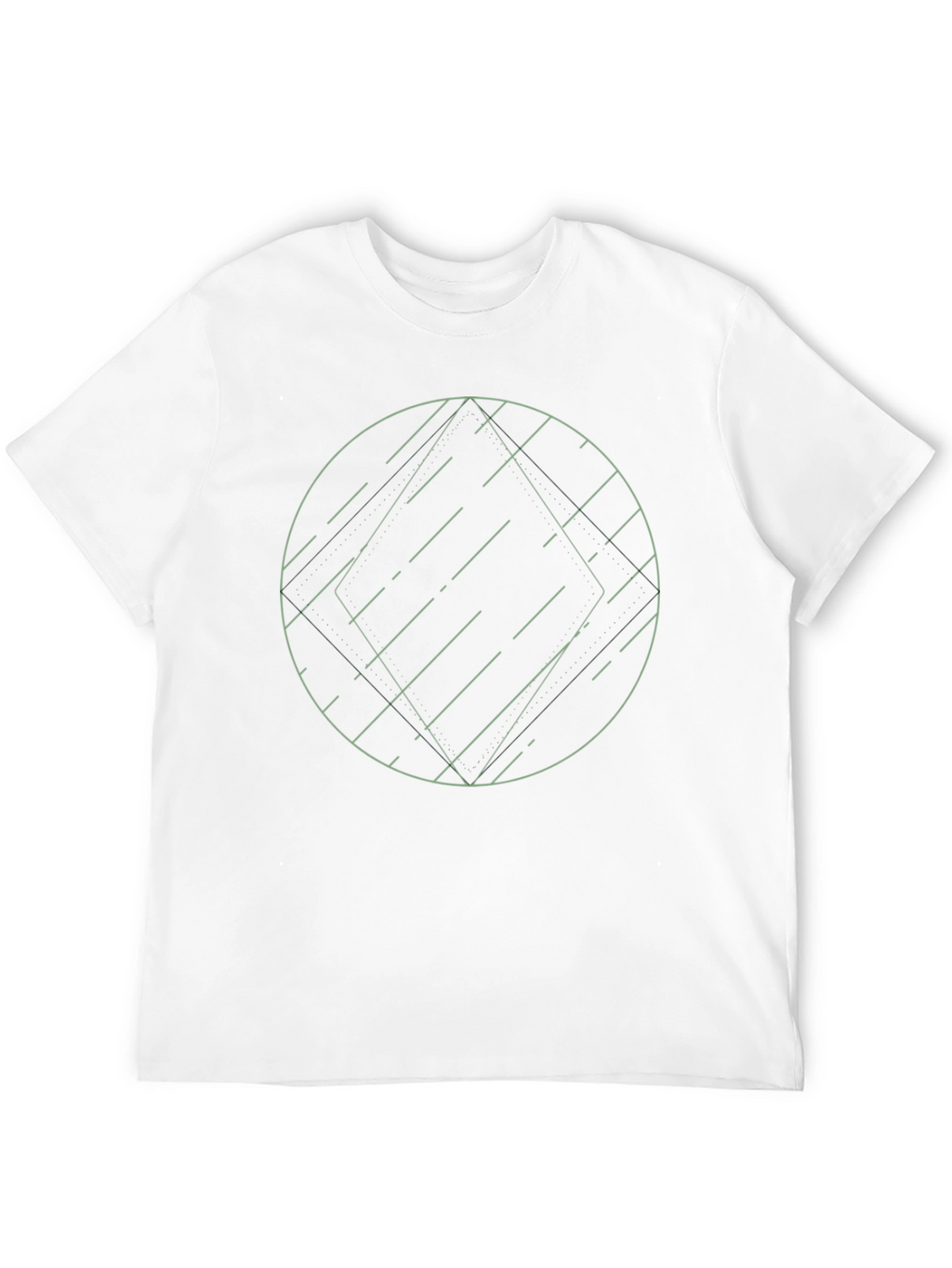 Geometric Graphic Tee - Modern Minimalist Design