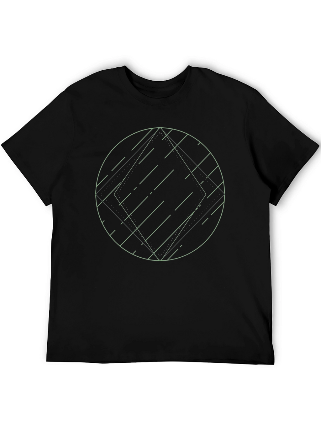 Geometric Graphic Tee - Modern Minimalist Design