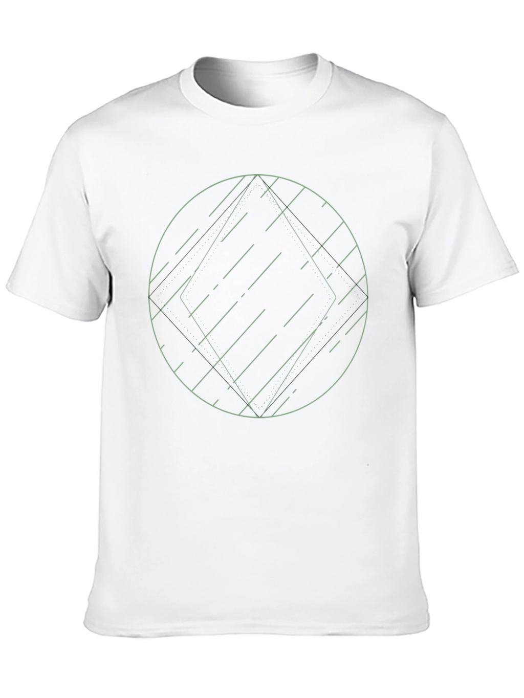 Geometric Graphic Tee - Modern Minimalist Design