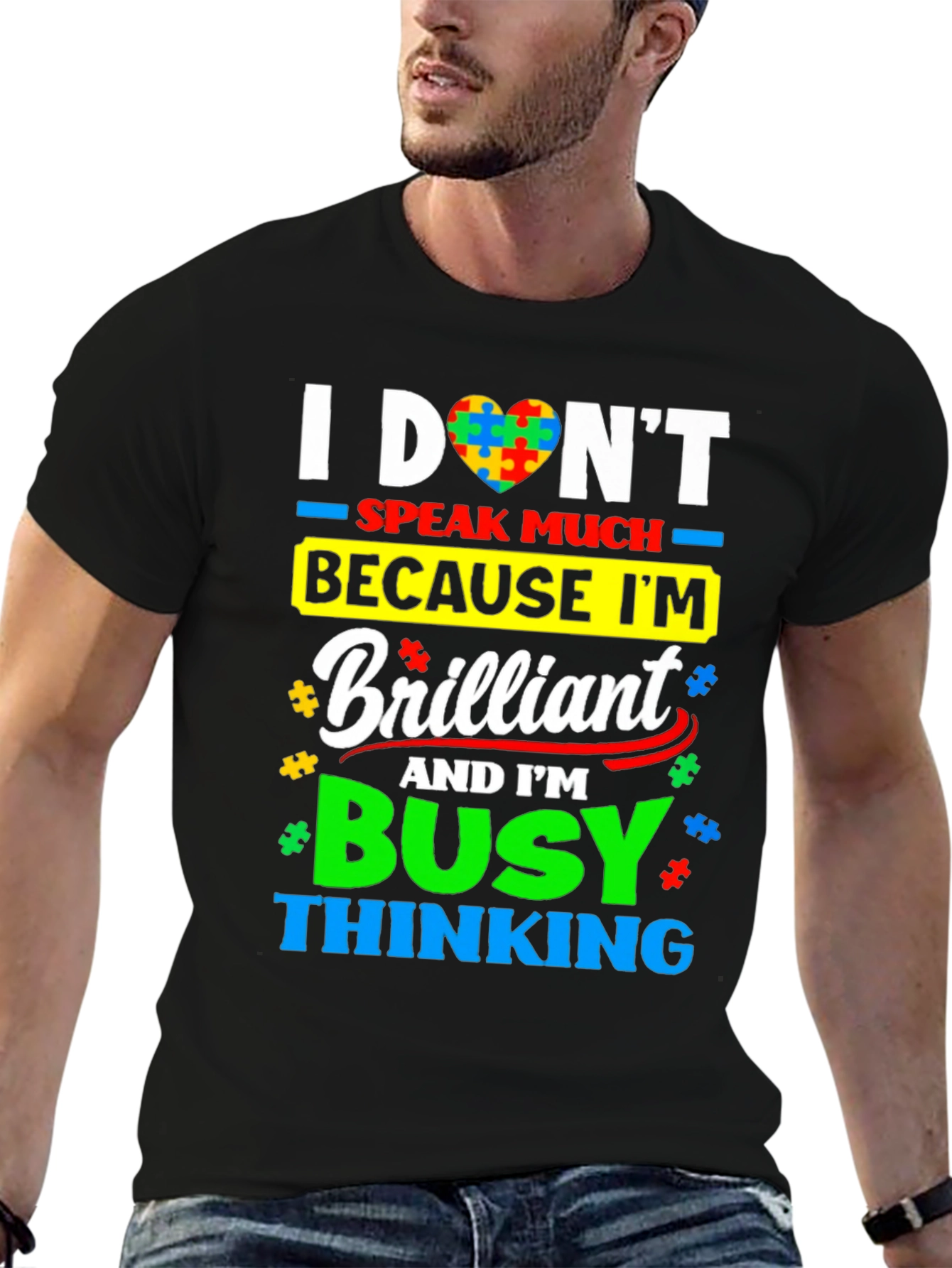 Autism Awareness T-Shirt: I Dont Speak Much