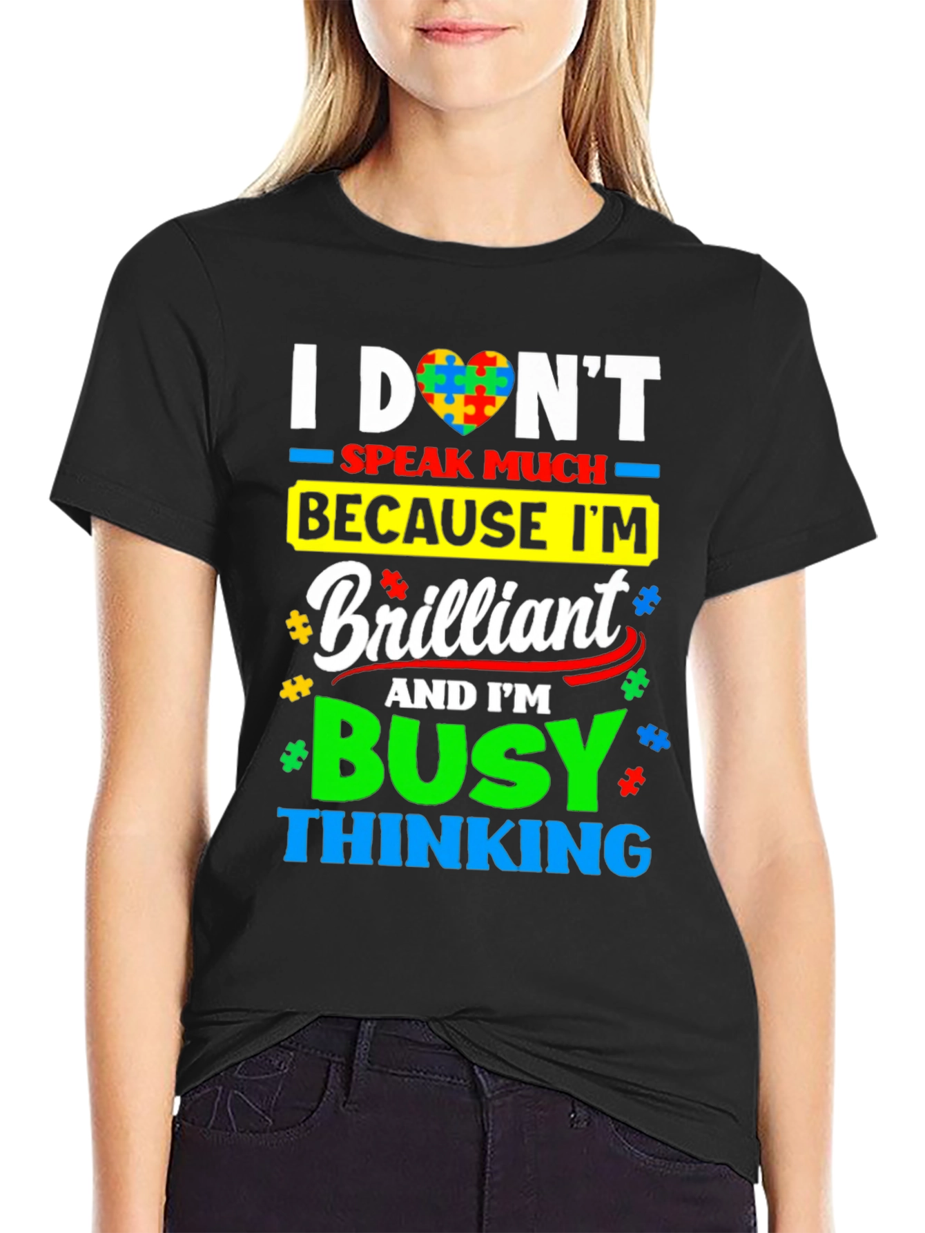 Autism Awareness T-Shirt: I Dont Speak Much