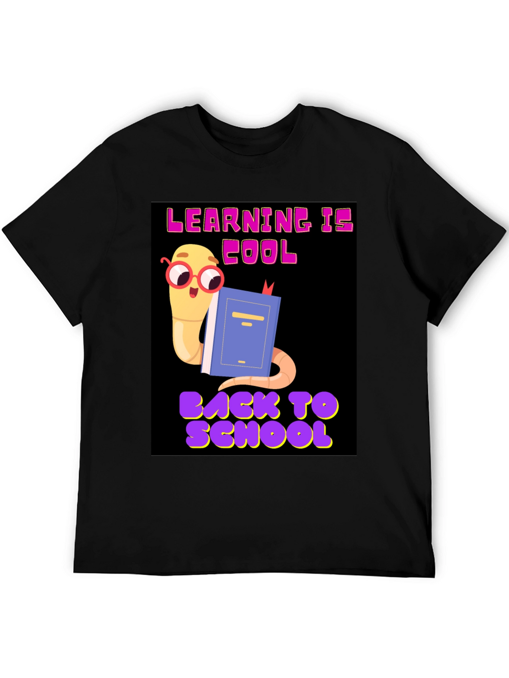 Cool Worm Reading Book T-Shirt