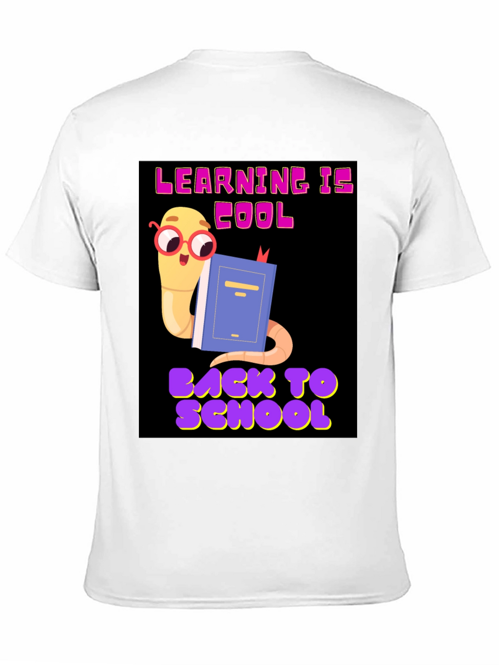 Cool Worm Reading Book T-Shirt