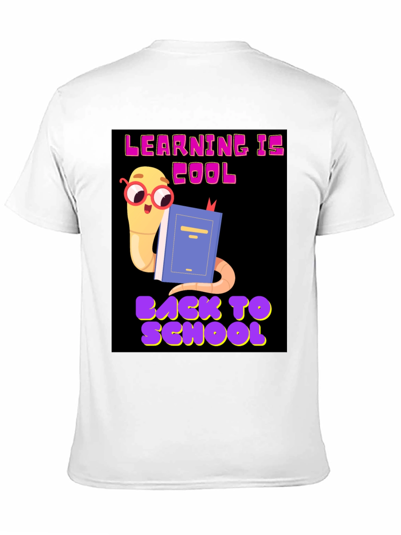 Cool Worm Reading Book T-Shirt