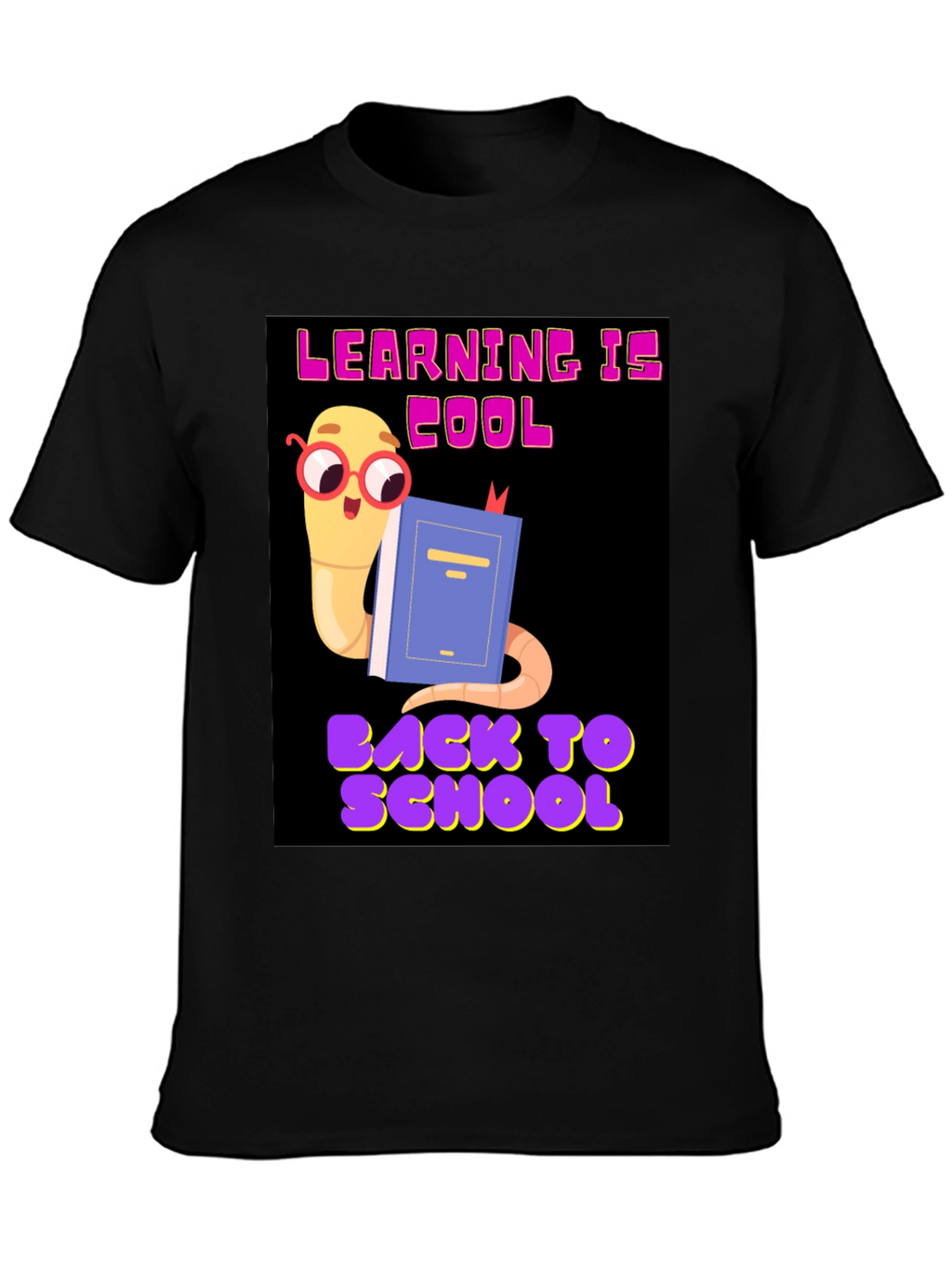 Cool Worm Reading Book T-Shirt