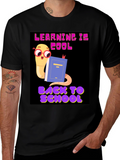 Cool Worm Reading Book T-Shirt