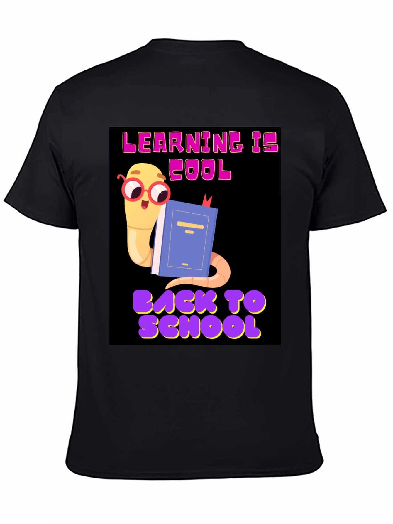 Cool Worm Reading Book T-Shirt