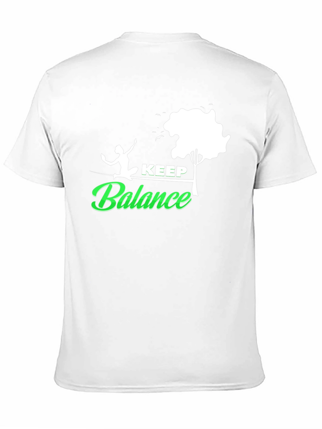 Keep Balance Graphic Black T-Shirt