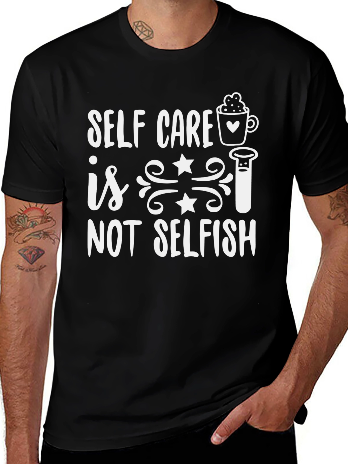 Self Care Is Not Selfish Graphic Tee
