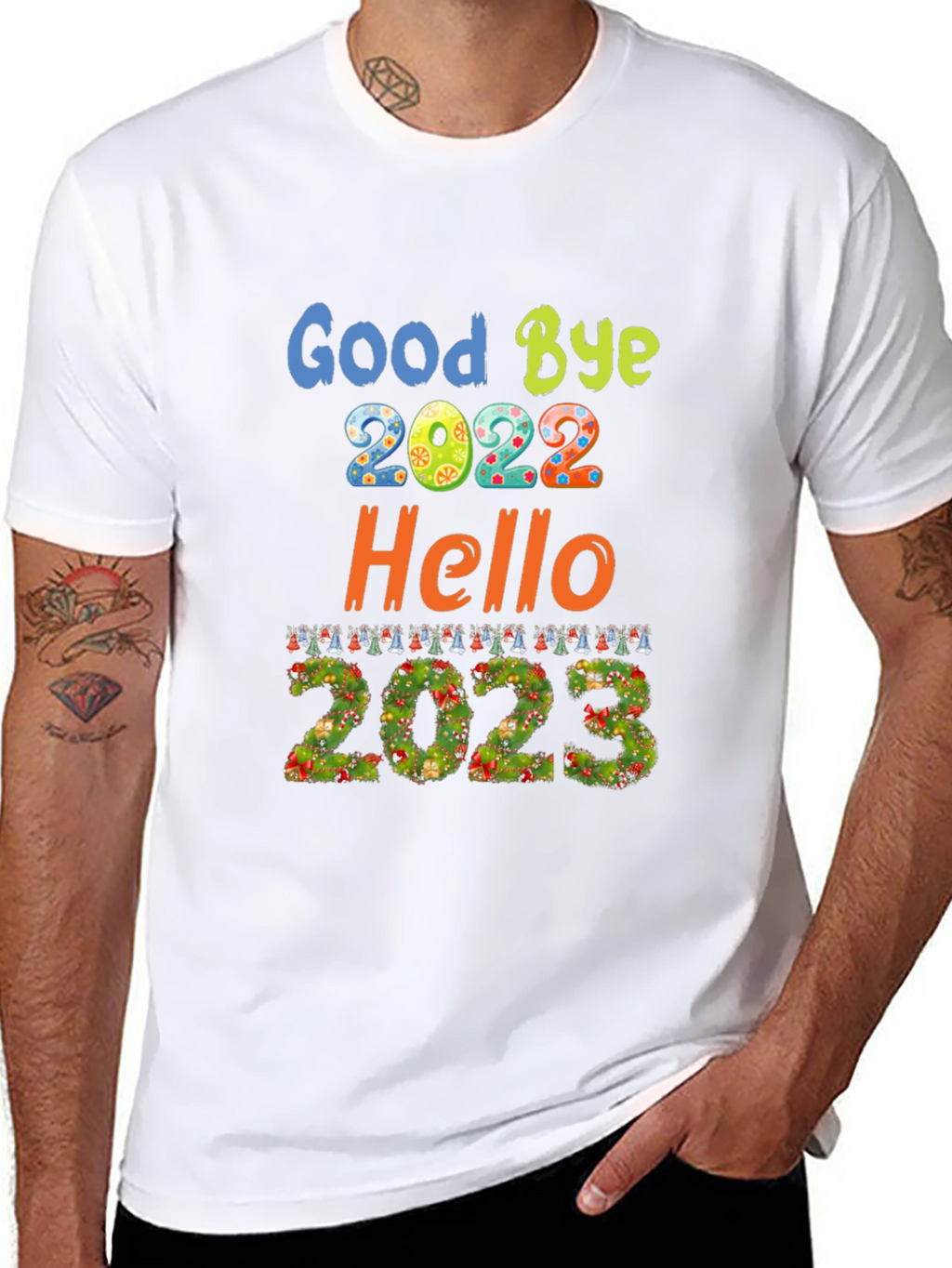 Goodbye 2022 Hello 2023 New Year T-Shirt