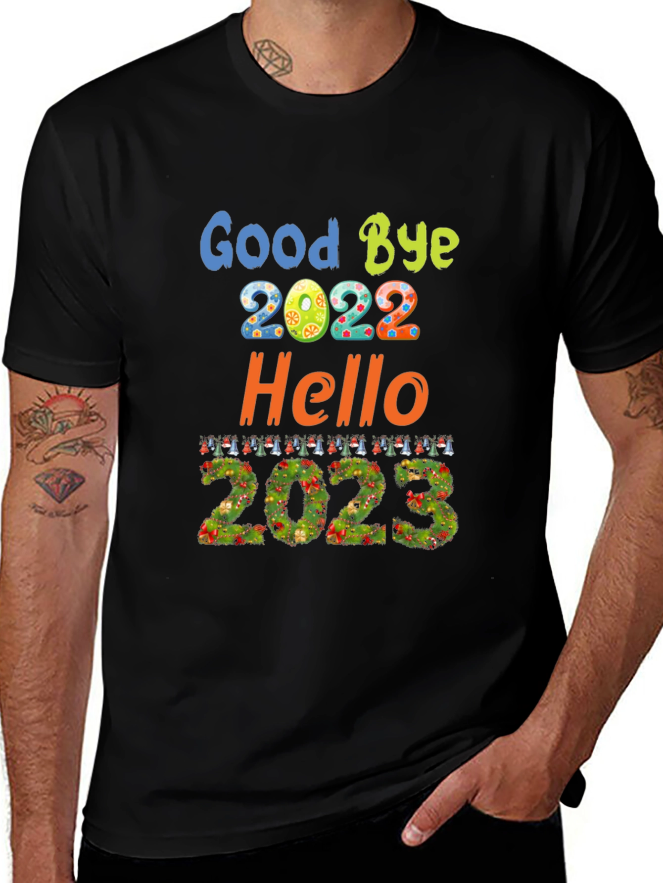 Goodbye 2022 Hello 2023 New Year T-Shirt