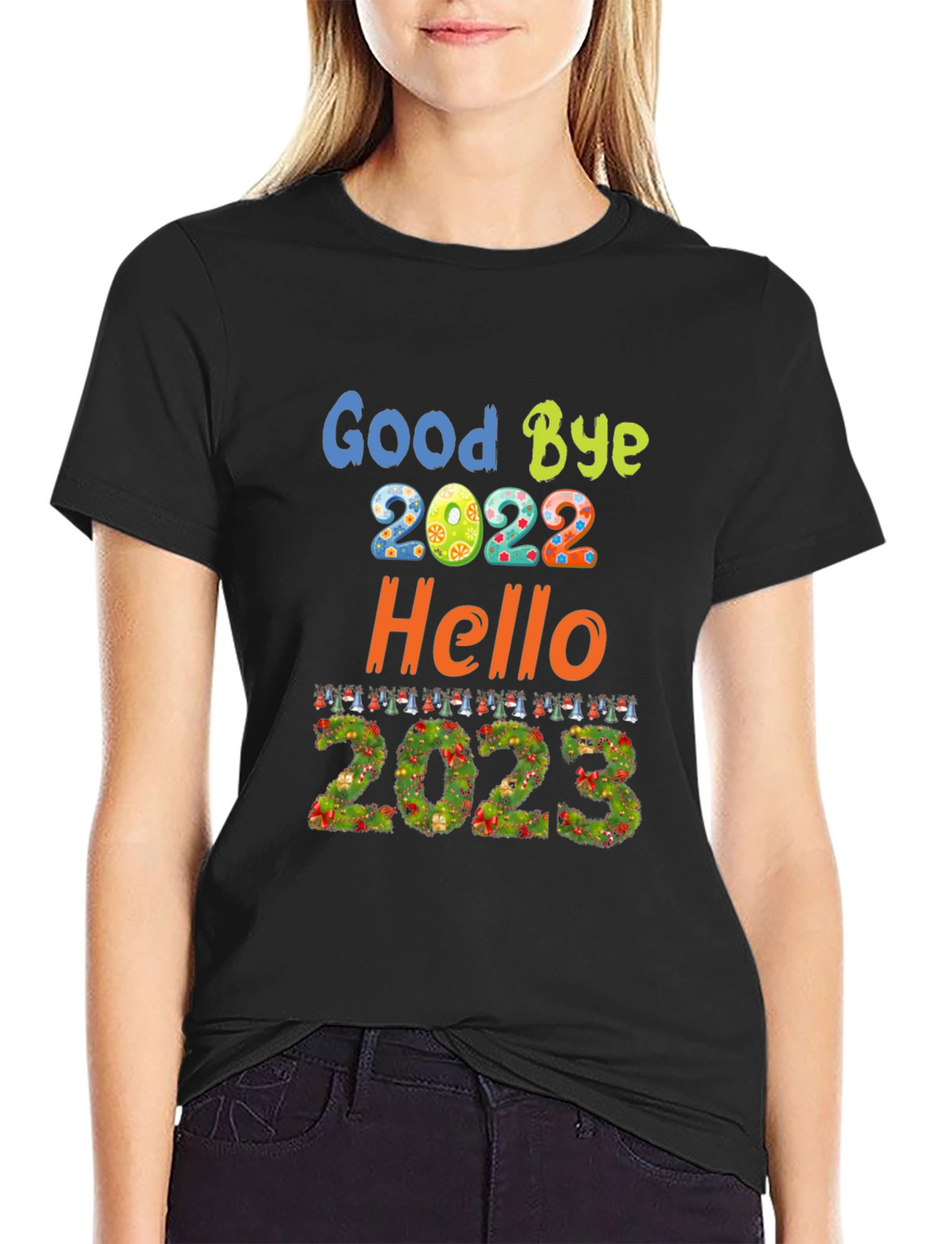 Goodbye 2022 Hello 2023 New Year T-Shirt