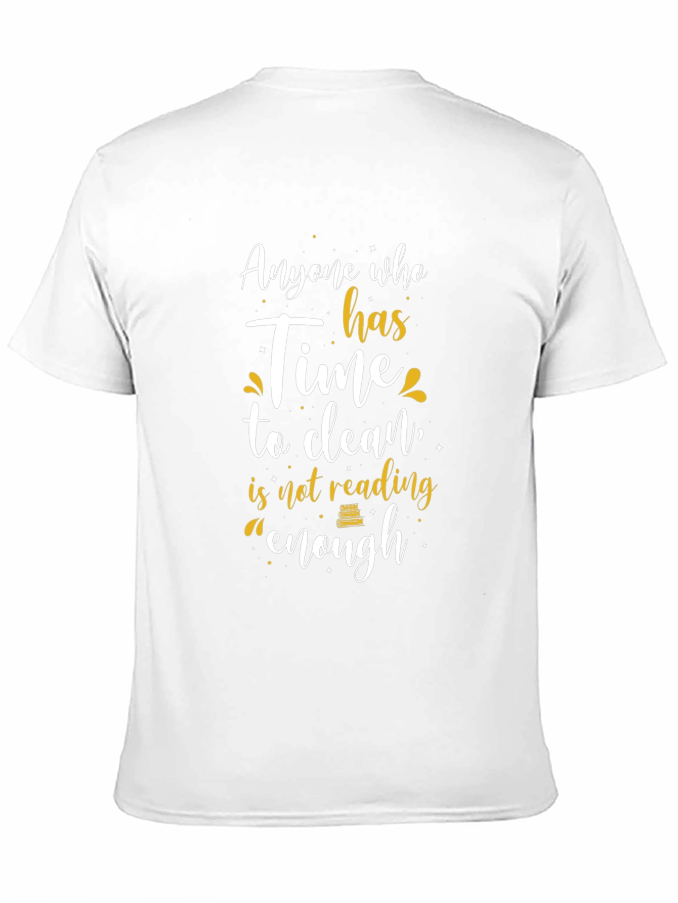 Funny Reader T-Shirt - Cleaning vs. Reading