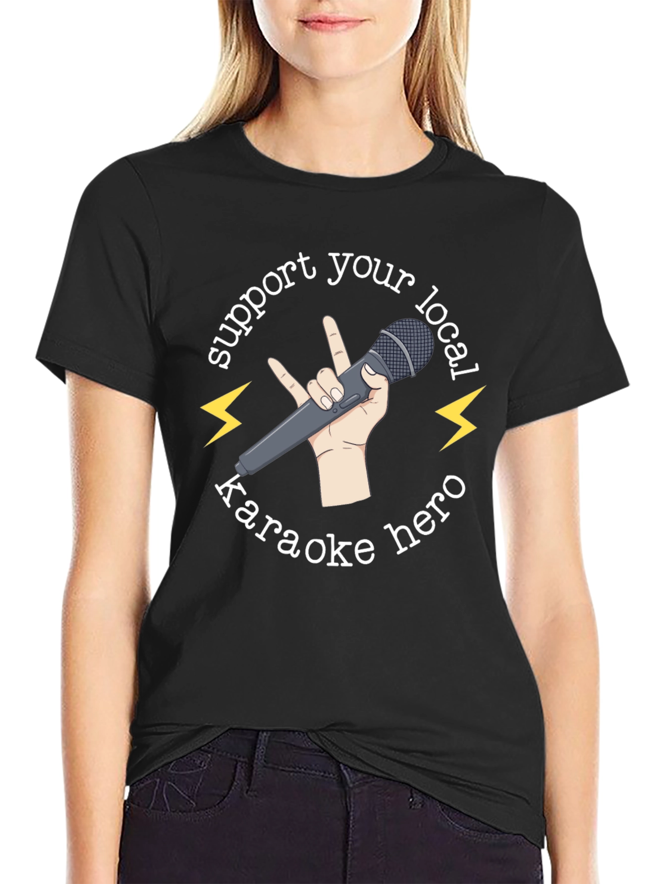 Support Your Local Karaoke Hero T-Shirt