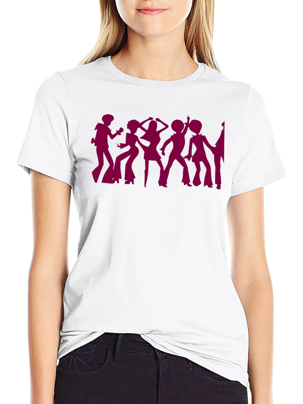 Retro Disco Dancer Silhouette T-Shirt