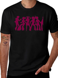 Retro Disco Dancer Silhouette T-Shirt