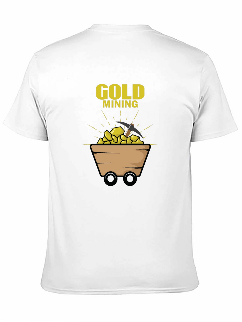 Gold Mining Graphic T-Shirt - Black