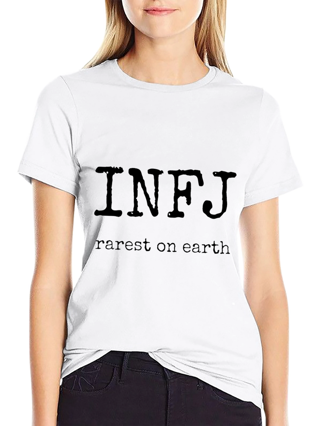 INFJ Rarest on Earth Black T-Shirt