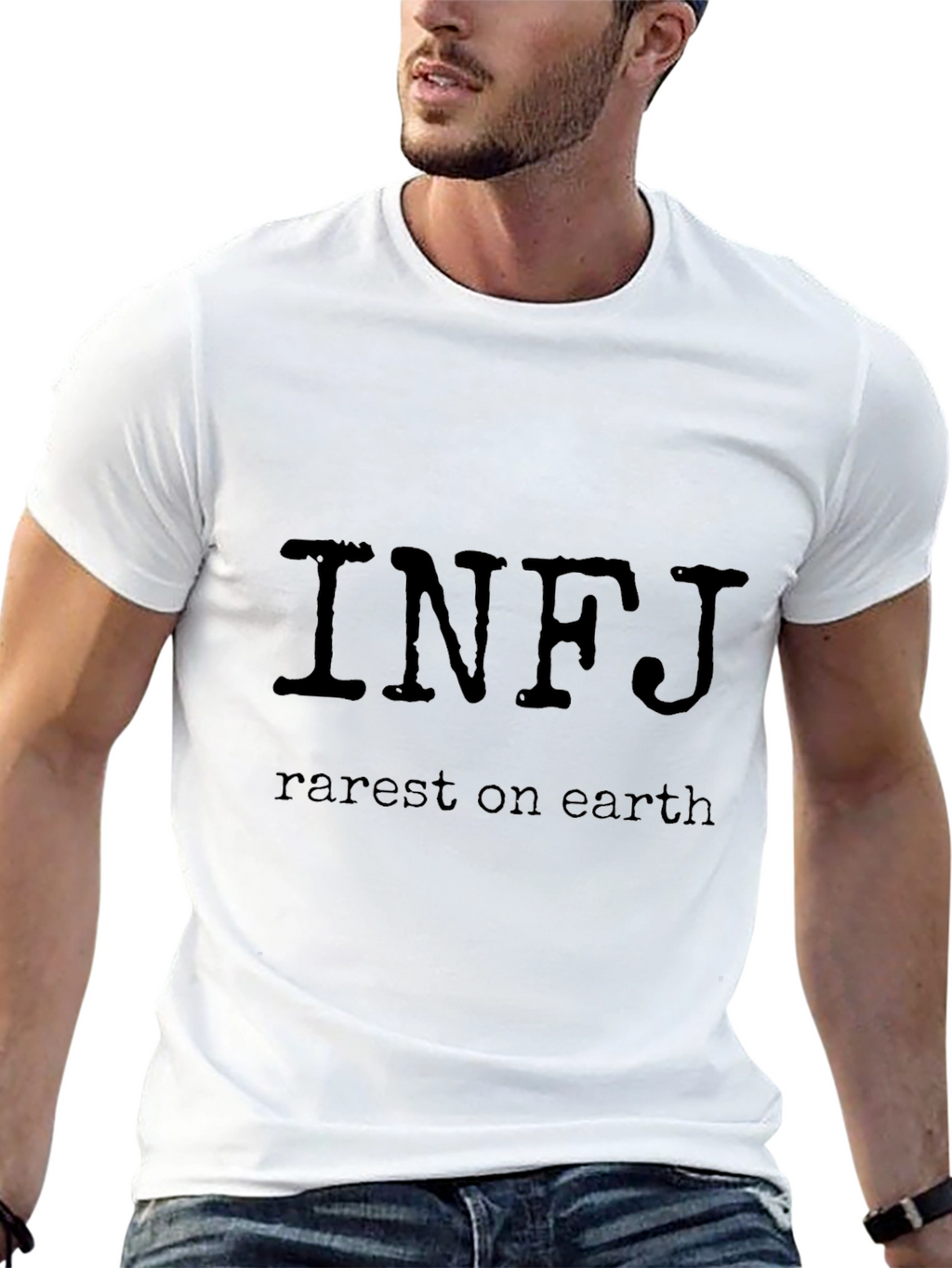 INFJ Rarest on Earth Black T-Shirt