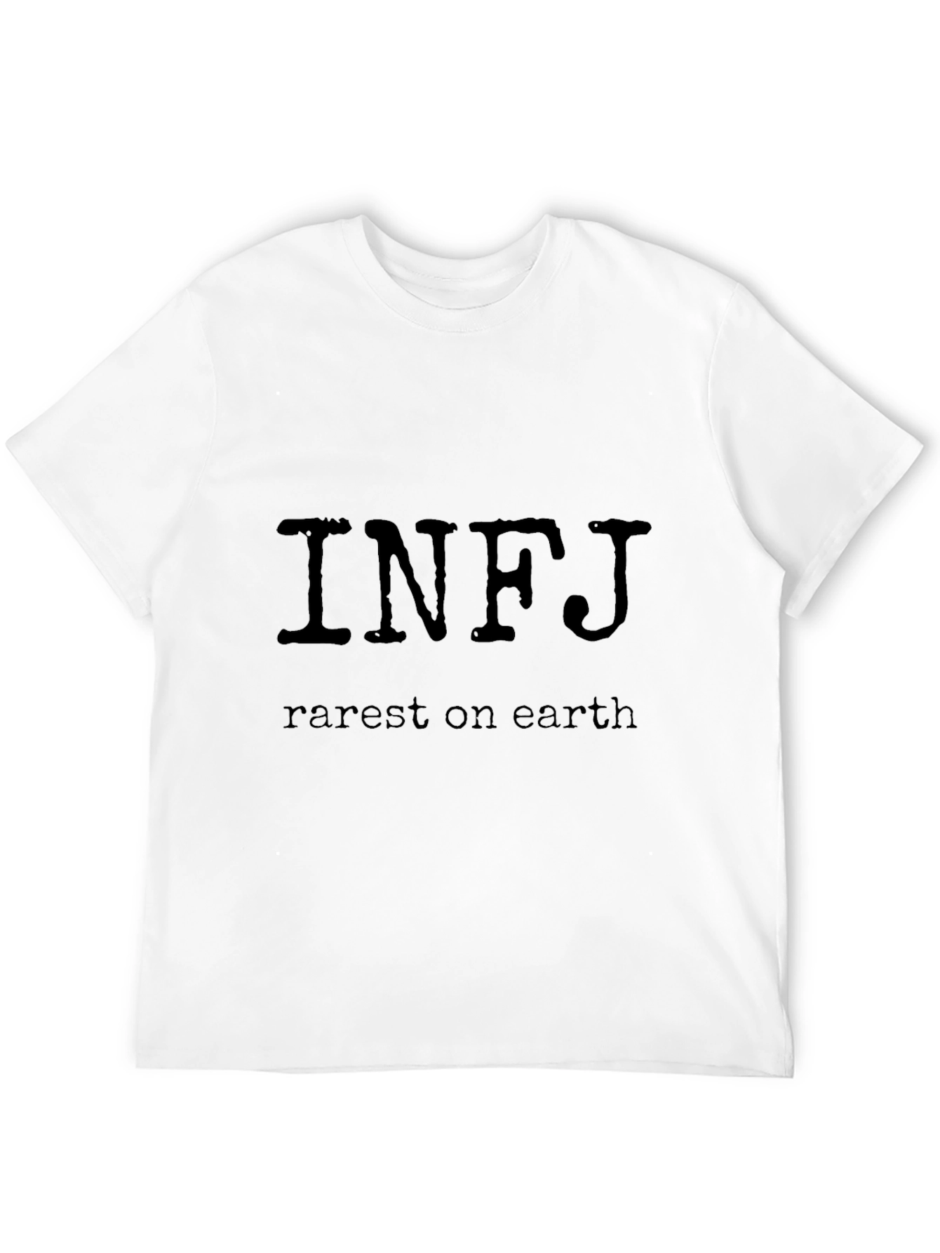 INFJ Rarest on Earth Black T-Shirt