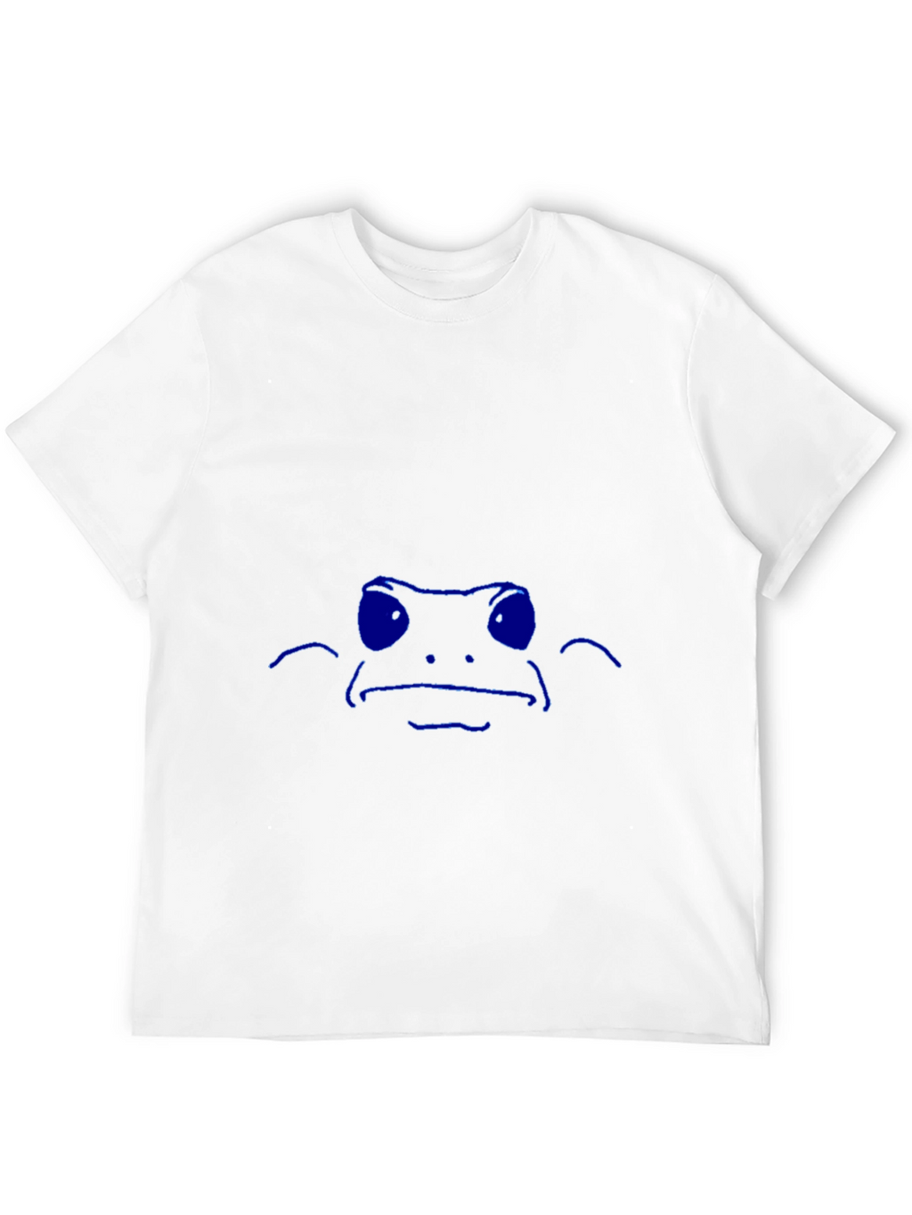 Cool Blue Frog Graphic Black T-Shirt