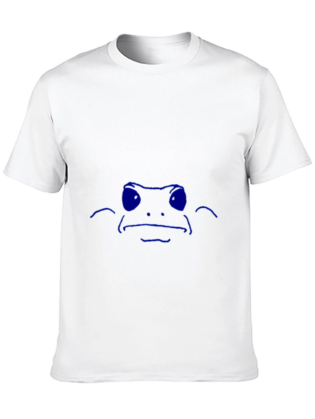 Cool Blue Frog Graphic Black T-Shirt