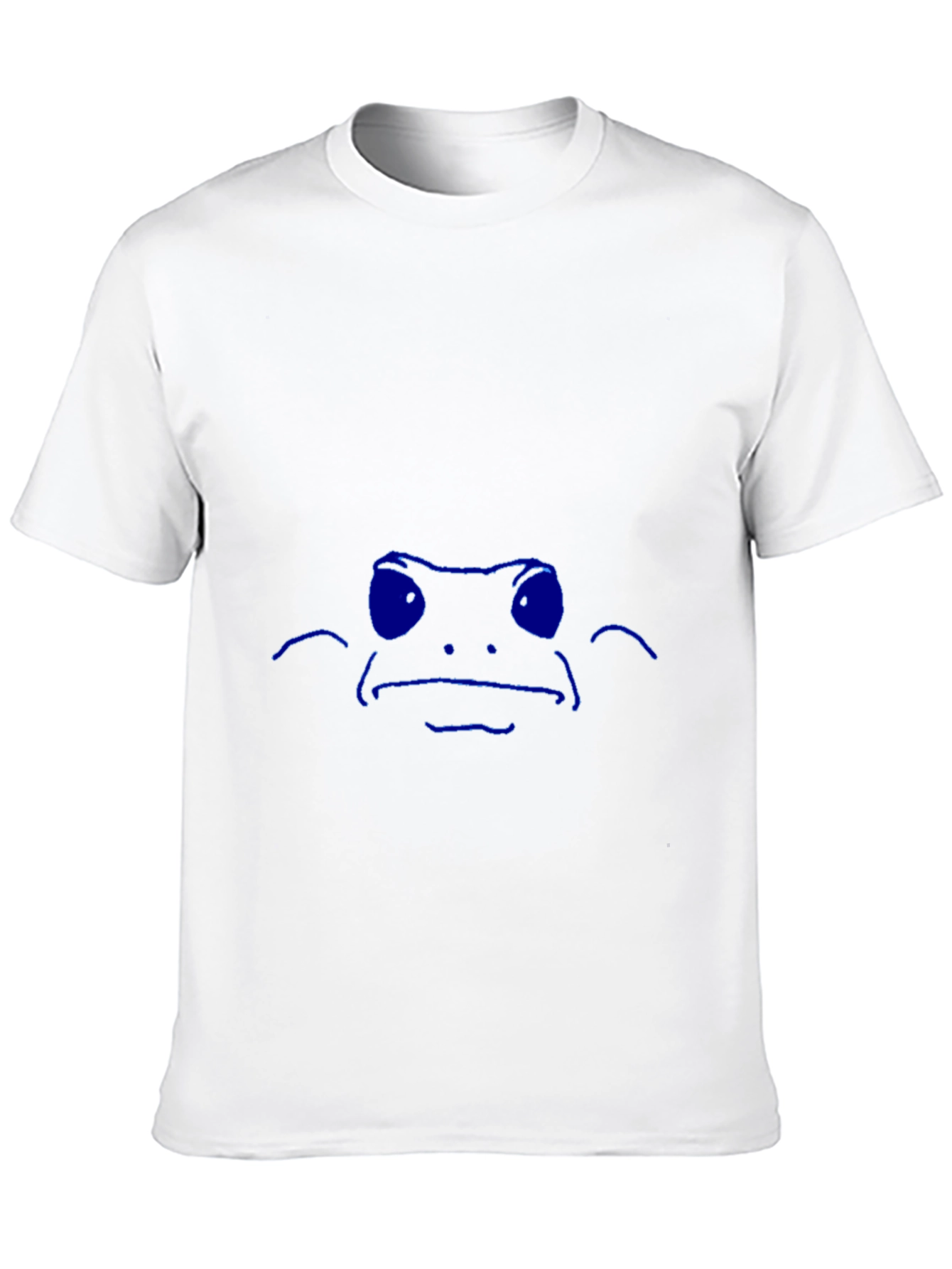 Cool Blue Frog Graphic Black T-Shirt
