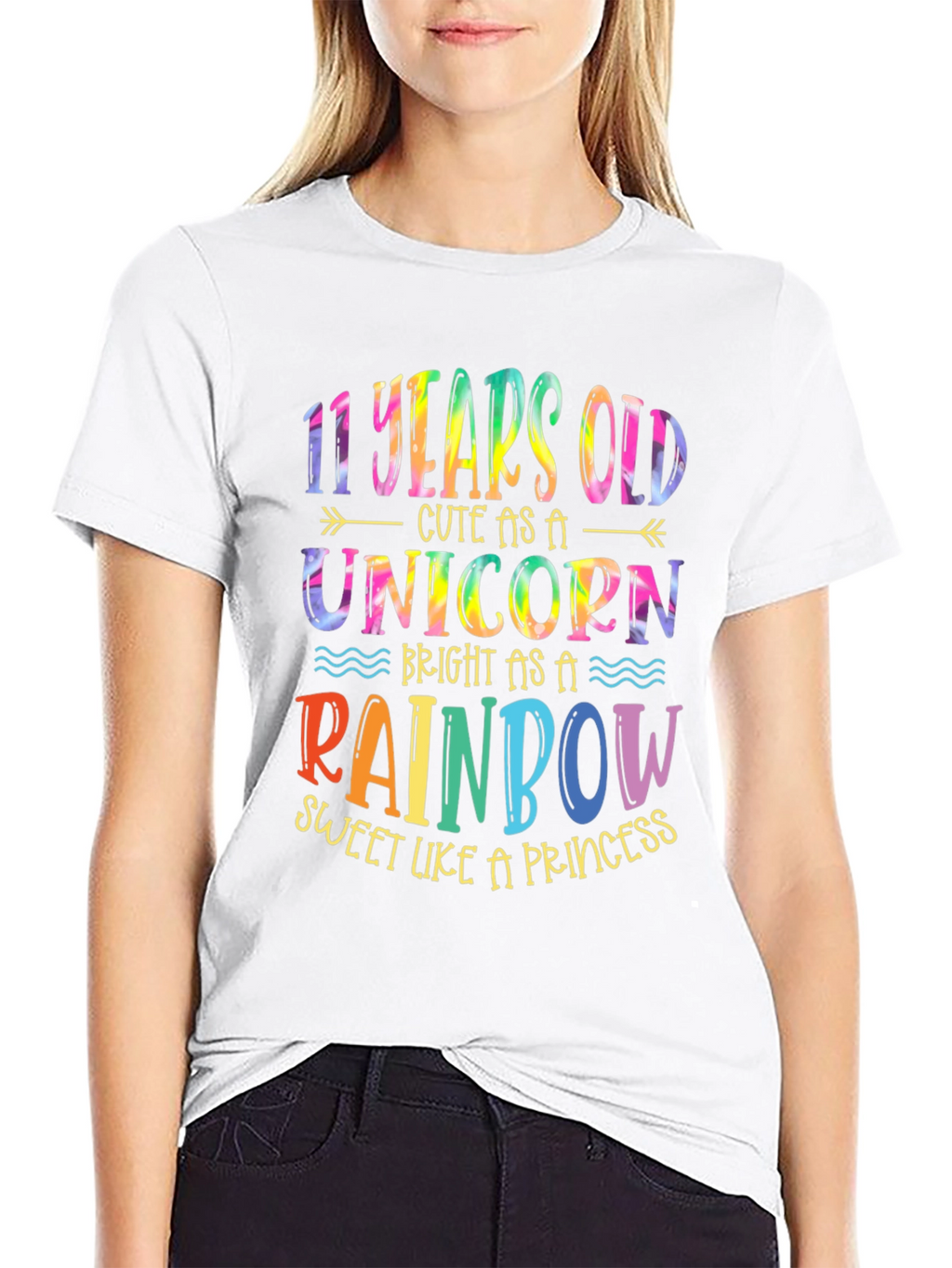 11th Birthday Unicorn Rainbow Kids T-Shirt