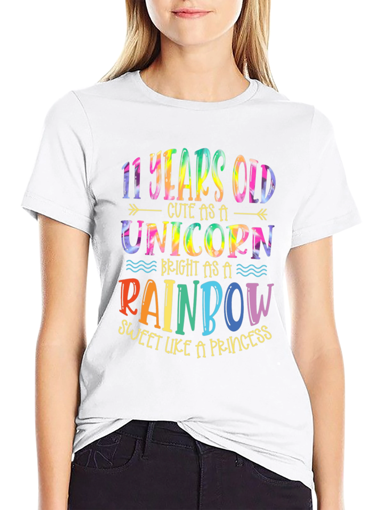 11th Birthday Unicorn Rainbow Kids T-Shirt
