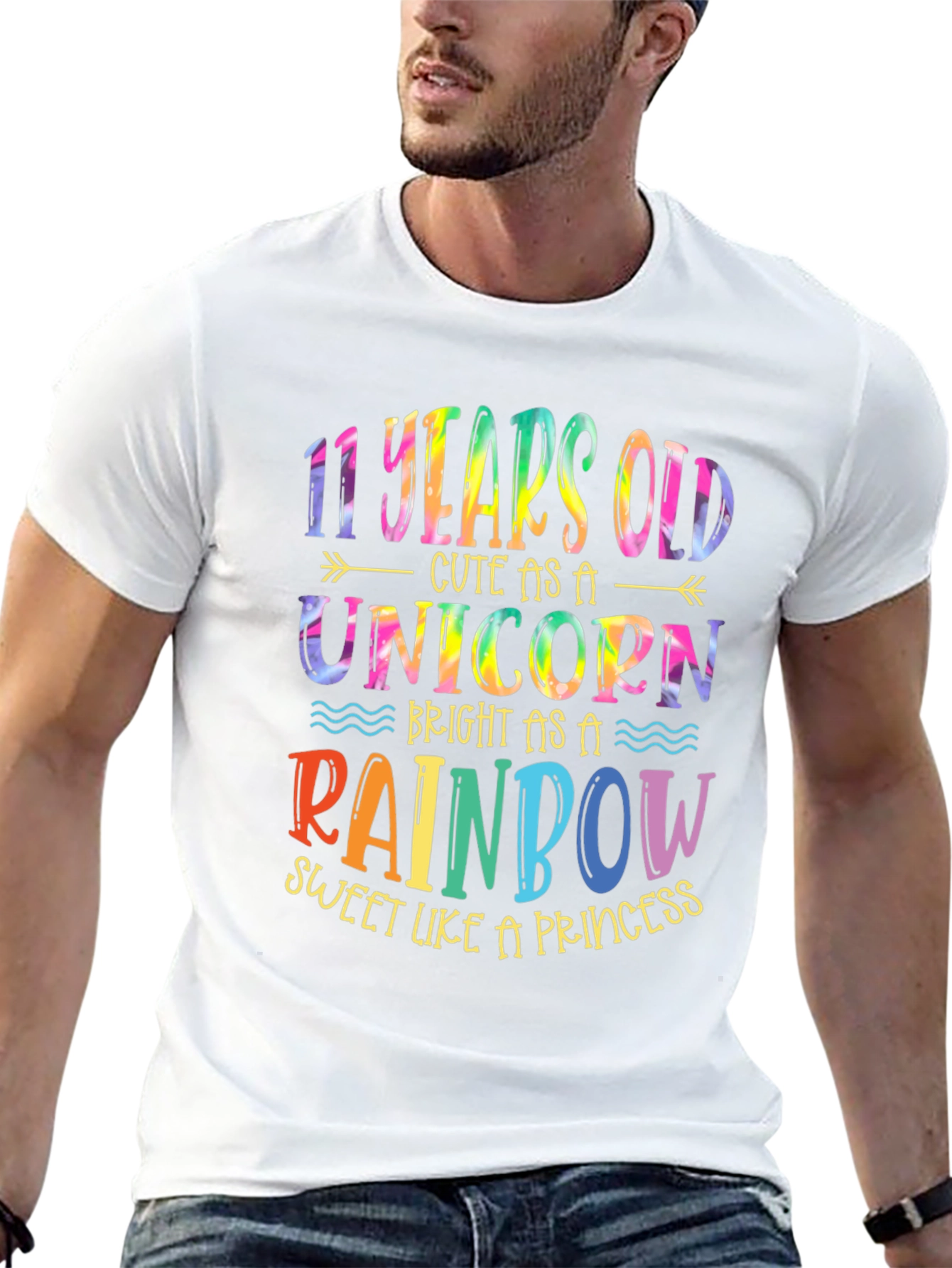11th Birthday Unicorn Rainbow Kids T-Shirt