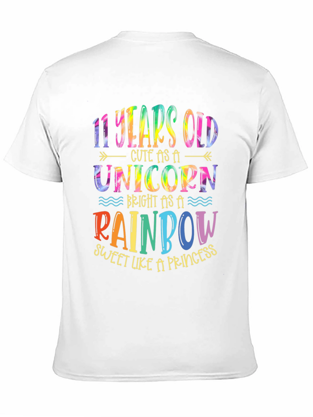 11th Birthday Unicorn Rainbow Kids T-Shirt