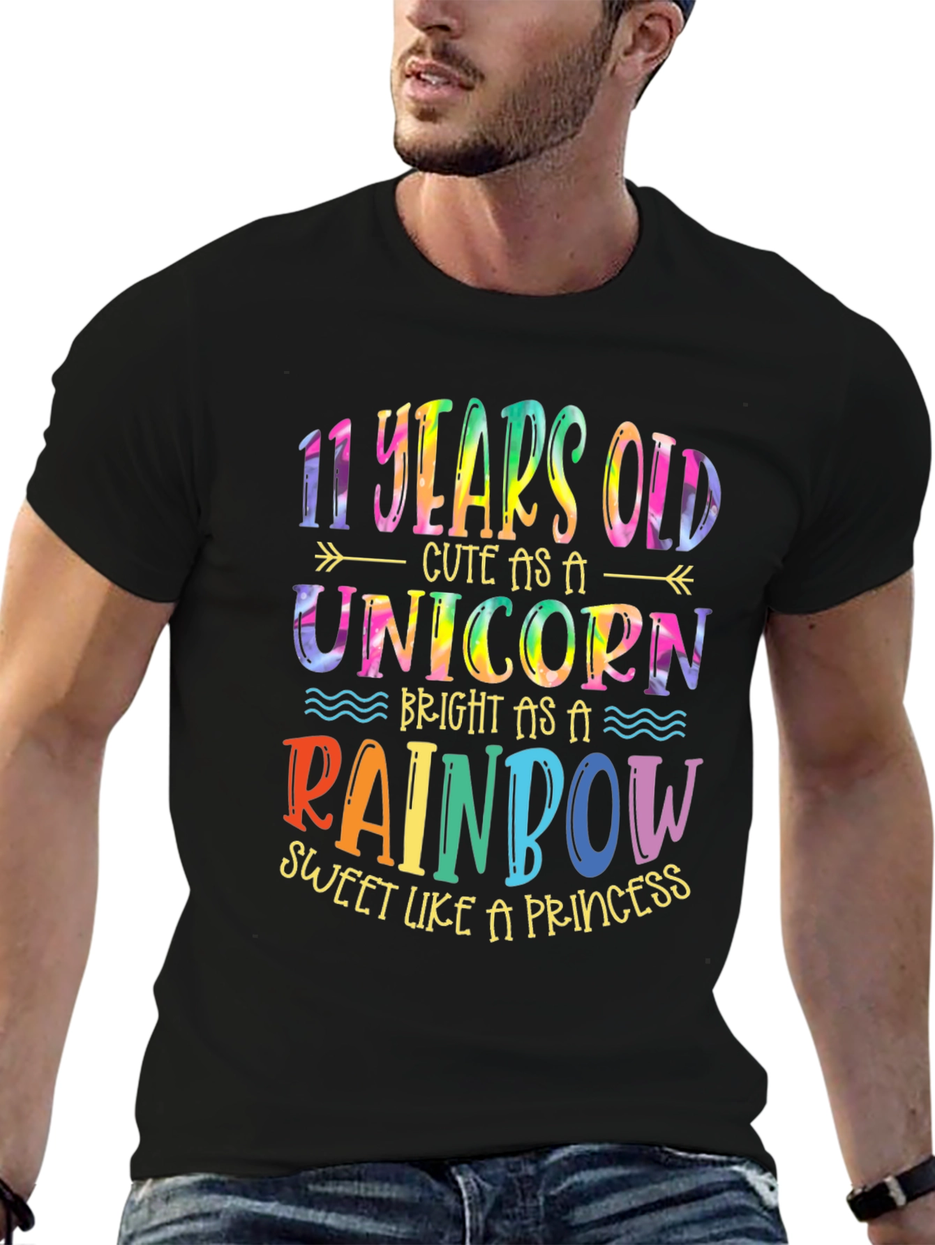 11th Birthday Unicorn Rainbow Kids T-Shirt