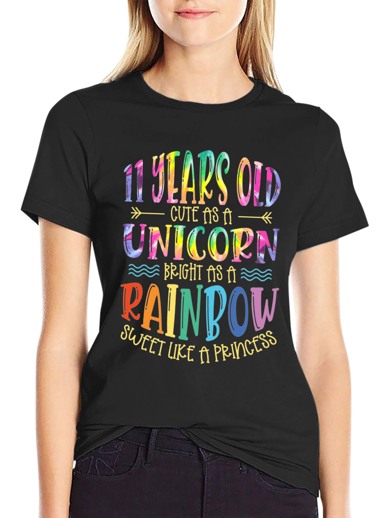 11th Birthday Unicorn Rainbow Kids T-Shirt