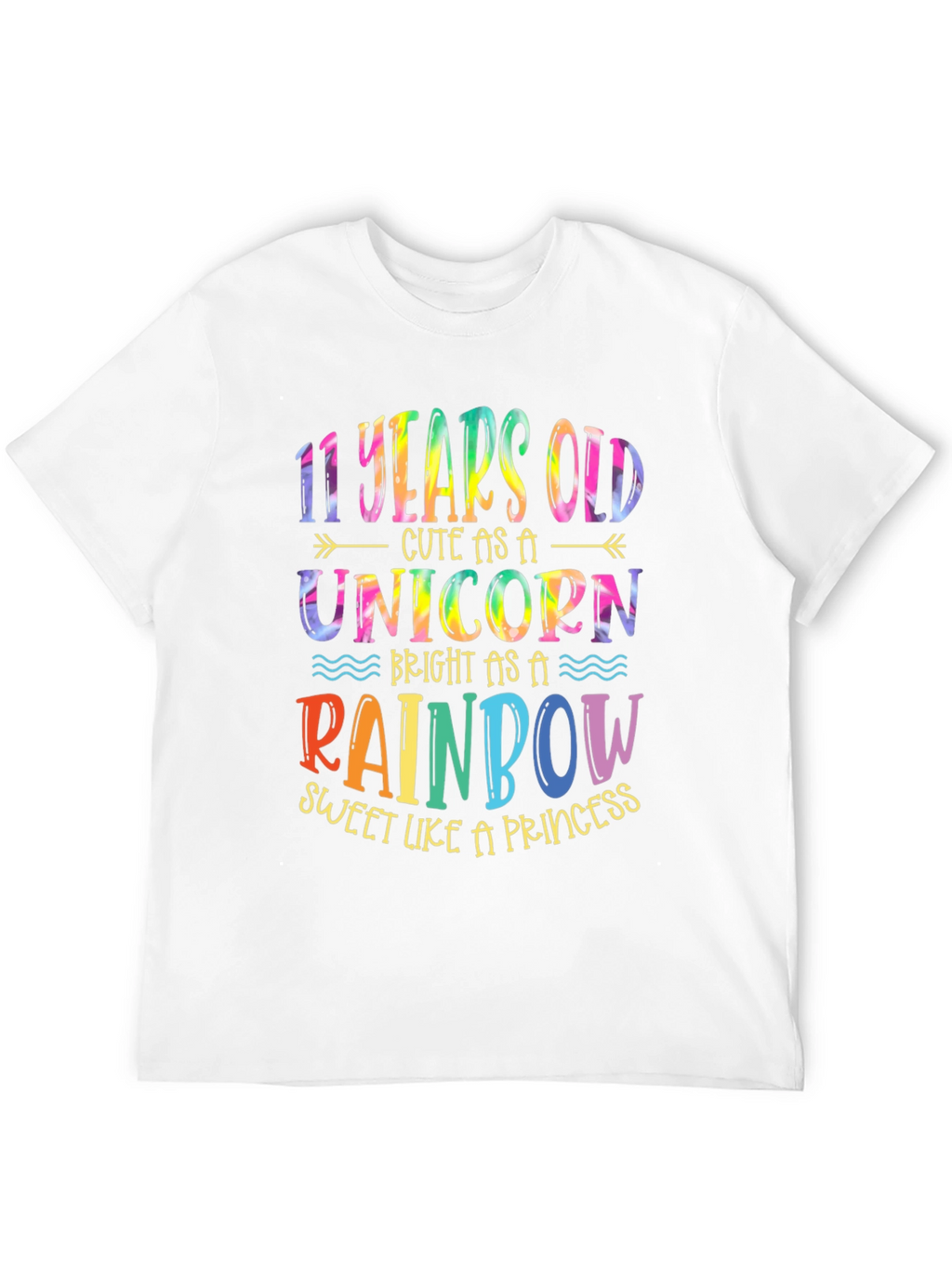 11th Birthday Unicorn Rainbow Kids T-Shirt