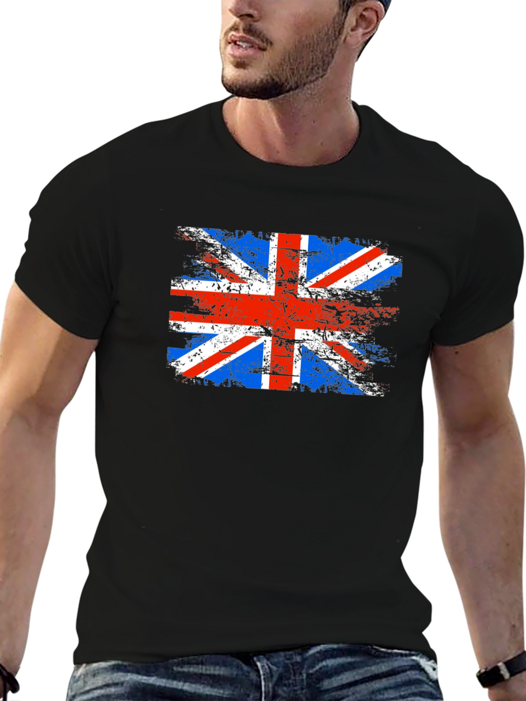 British Flag Grunge T-Shirt - Union Jack Tee