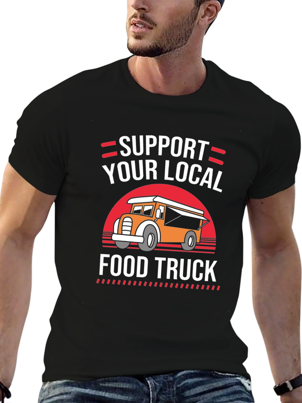 Support Your Local Food Truck Graphic Tee