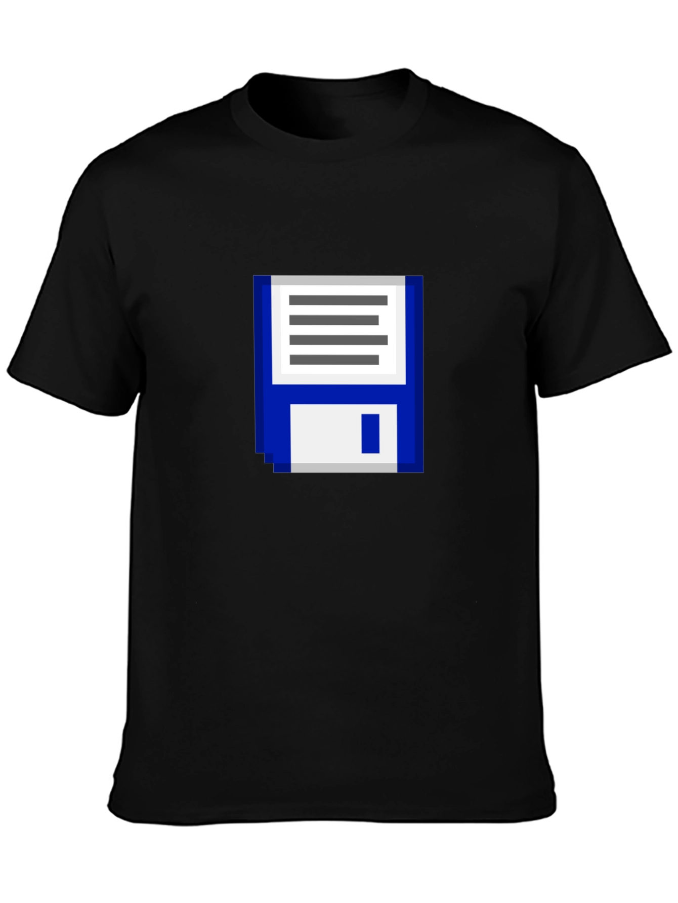 Retro Pixel Floppy Disk Graphic T-Shirt