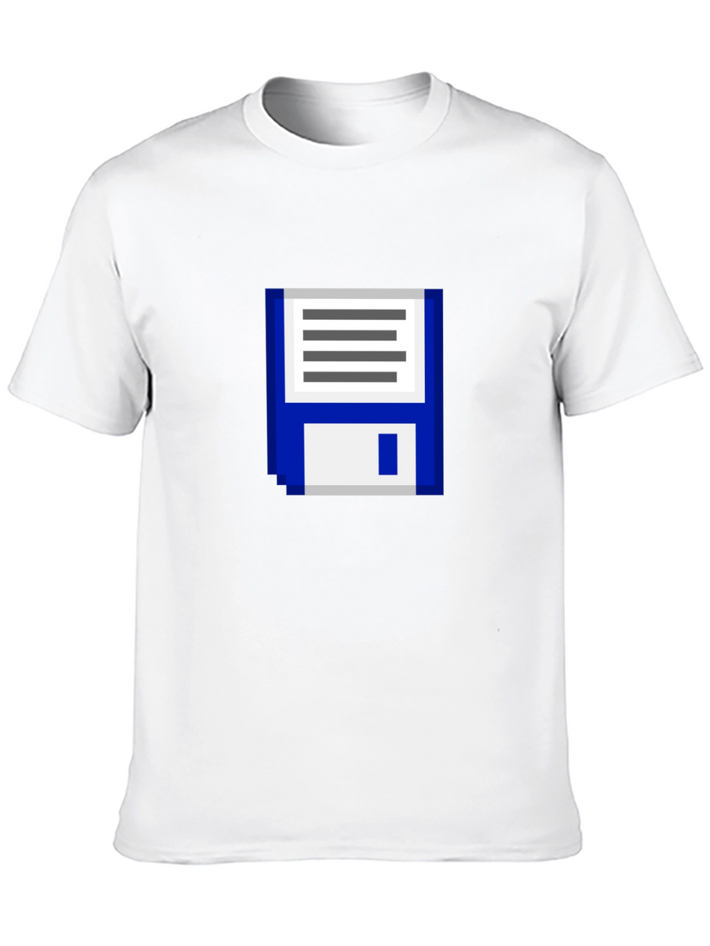 Retro Pixel Floppy Disk Graphic T-Shirt