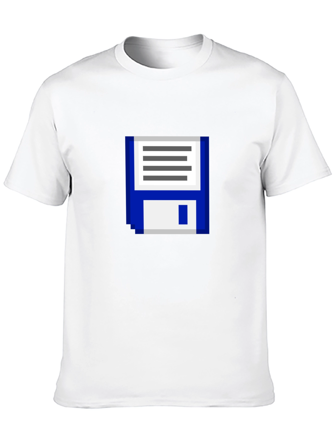 Retro Pixel Floppy Disk Graphic T-Shirt