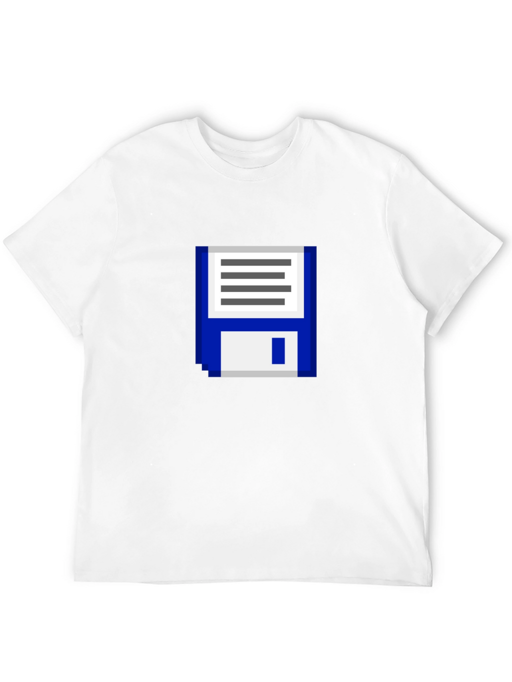 Retro Pixel Floppy Disk Graphic T-Shirt