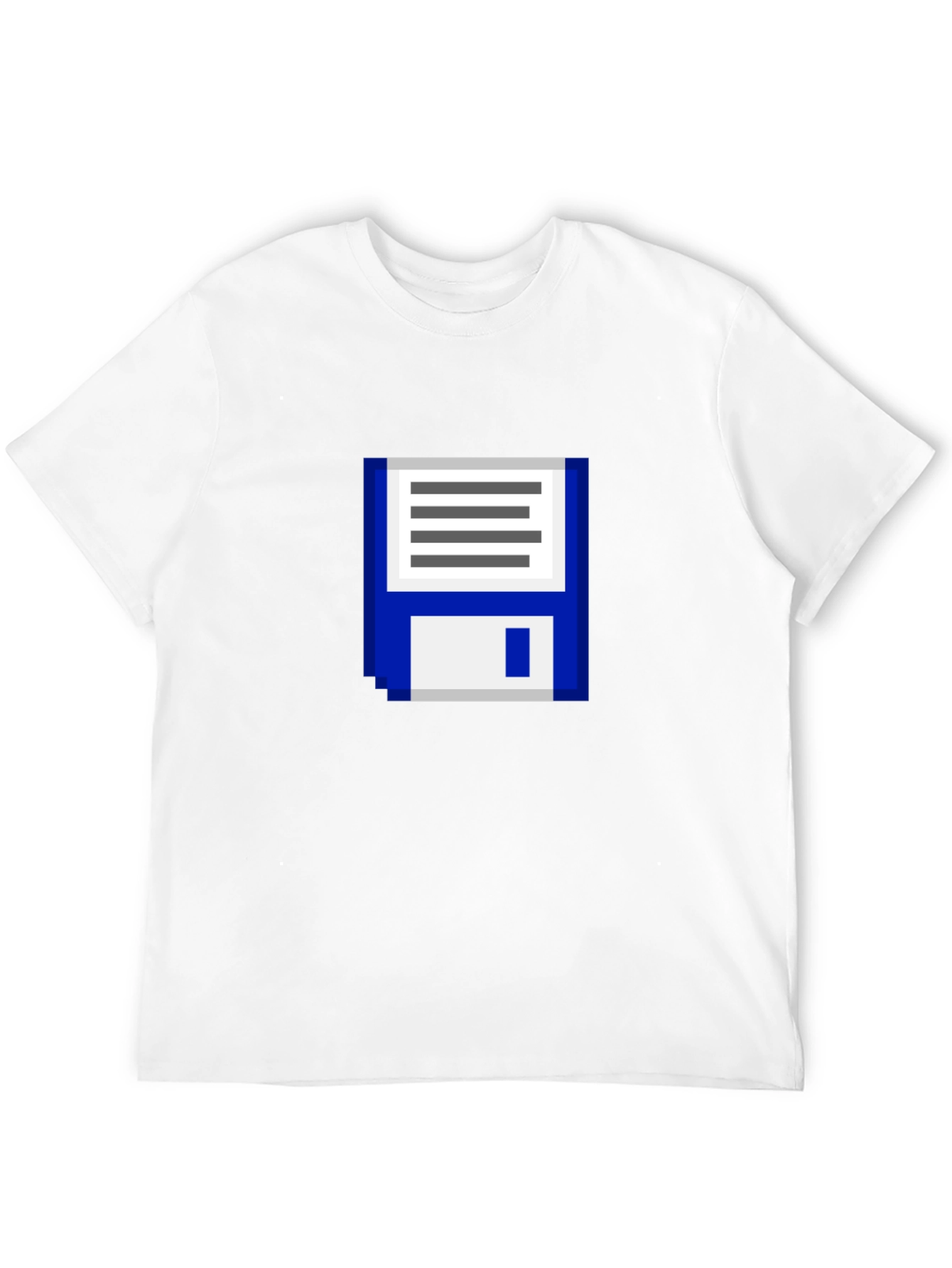 Retro Pixel Floppy Disk Graphic T-Shirt