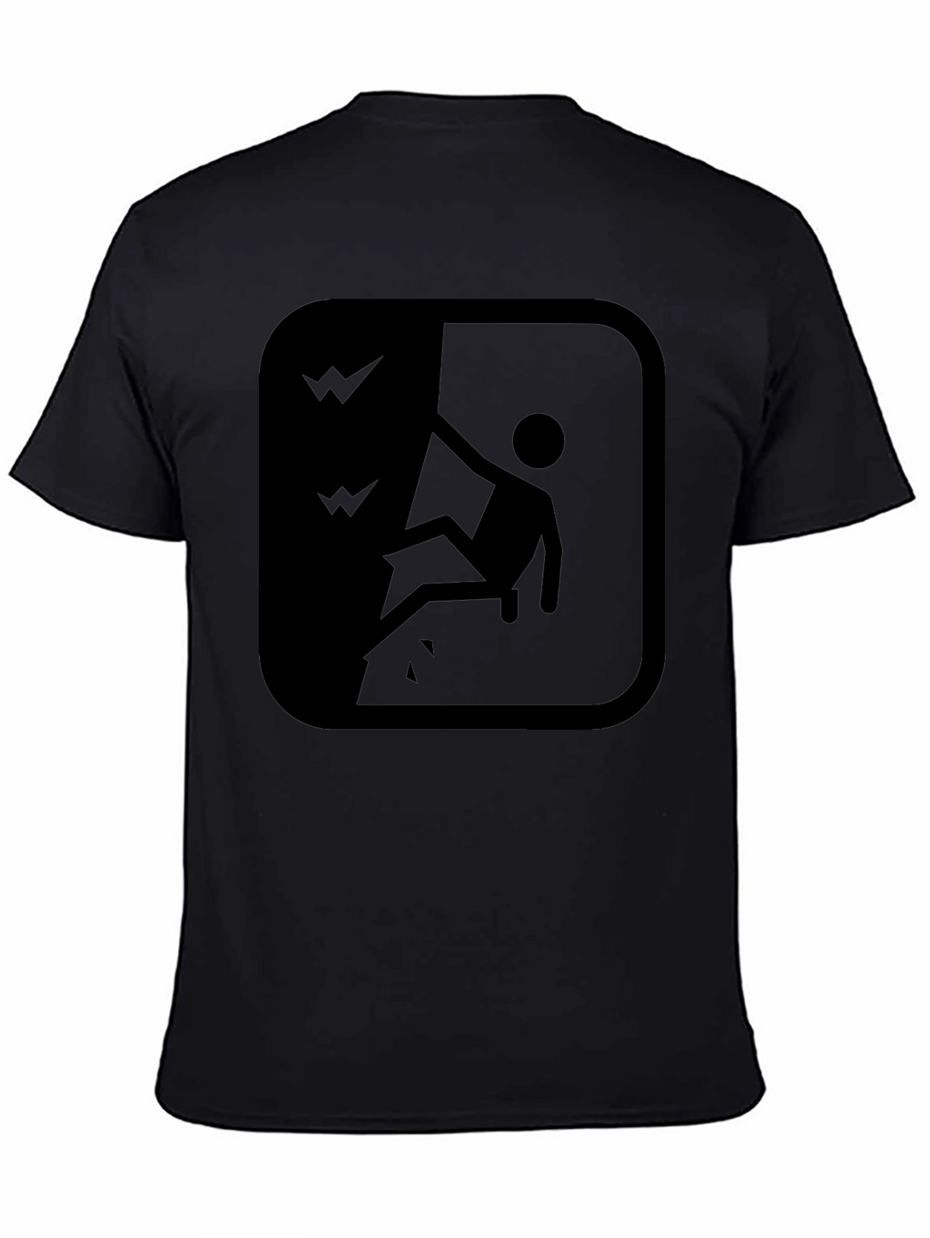 Cliff Fall Hazard Warning T-Shirt