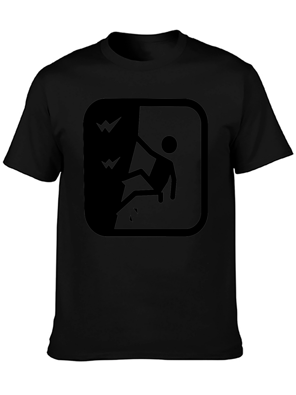 Cliff Fall Hazard Warning T-Shirt