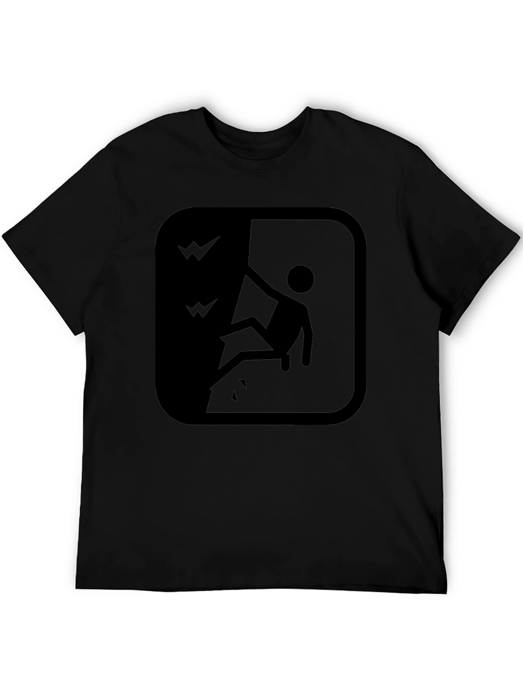 Cliff Fall Hazard Warning T-Shirt