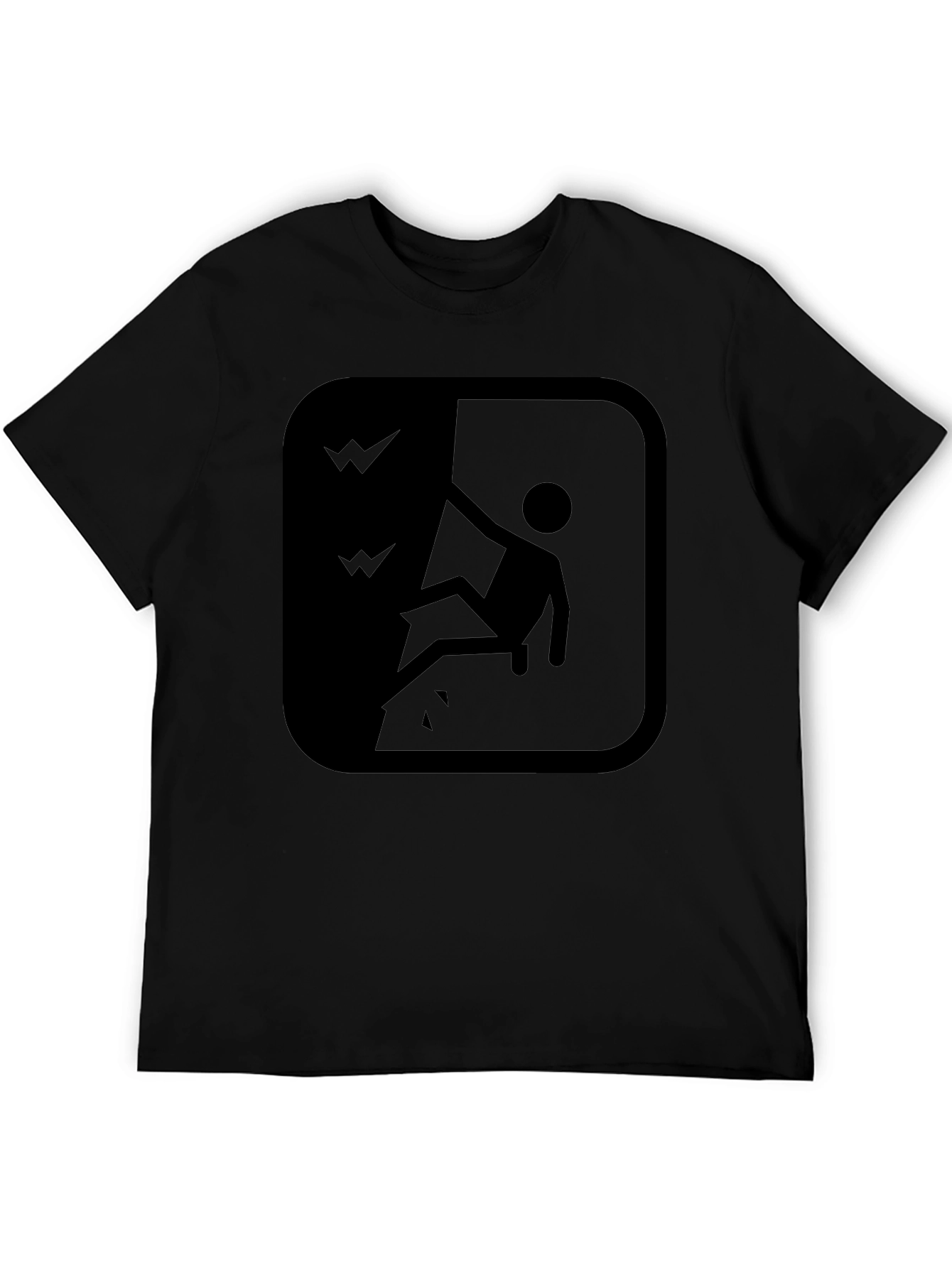 Cliff Fall Hazard Warning T-Shirt