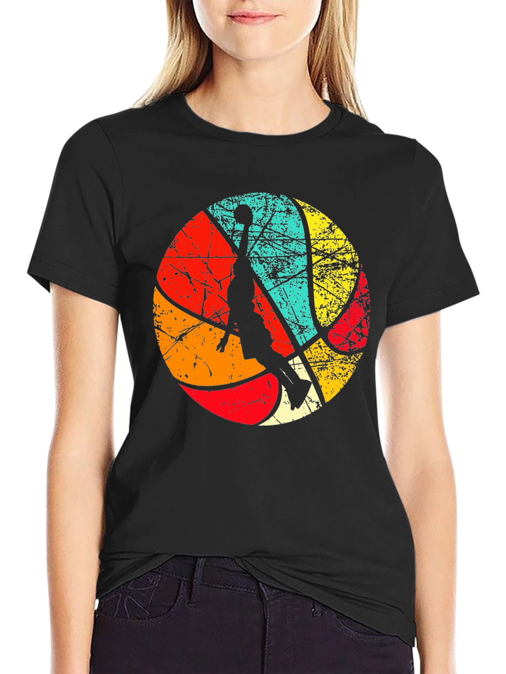 Retro Basketball Player Graphic Tee
