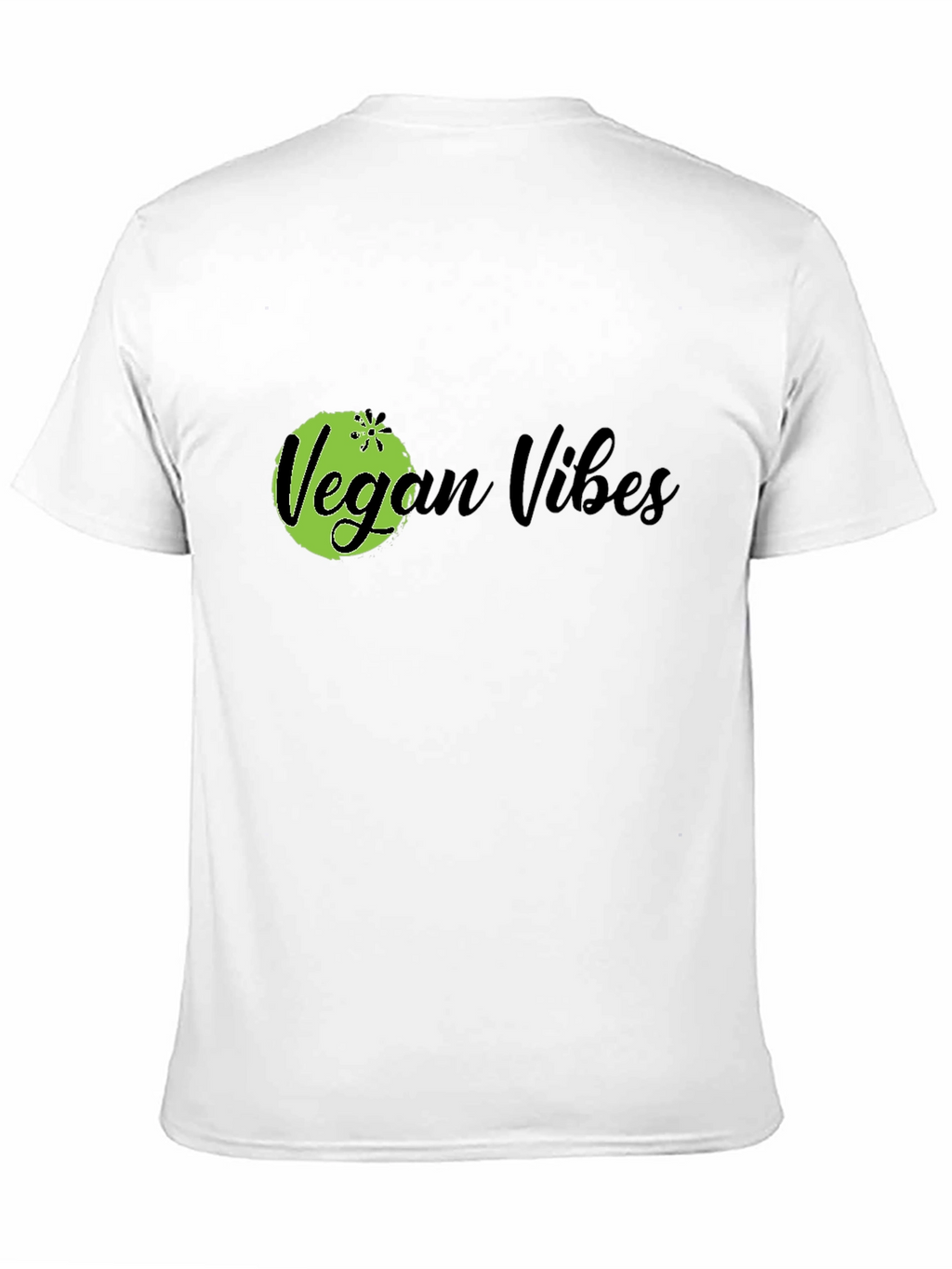 Vegan Vibes Black Graphic T-Shirt