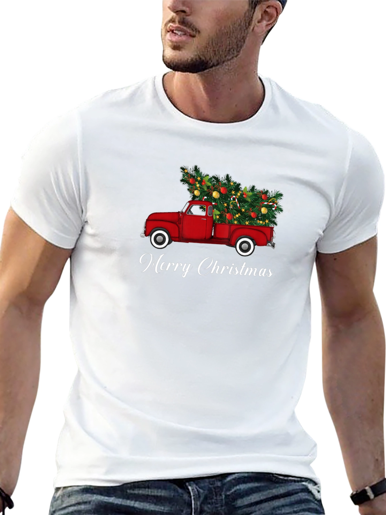 Christmas Truck T-Shirt - Merry Christmas Tee