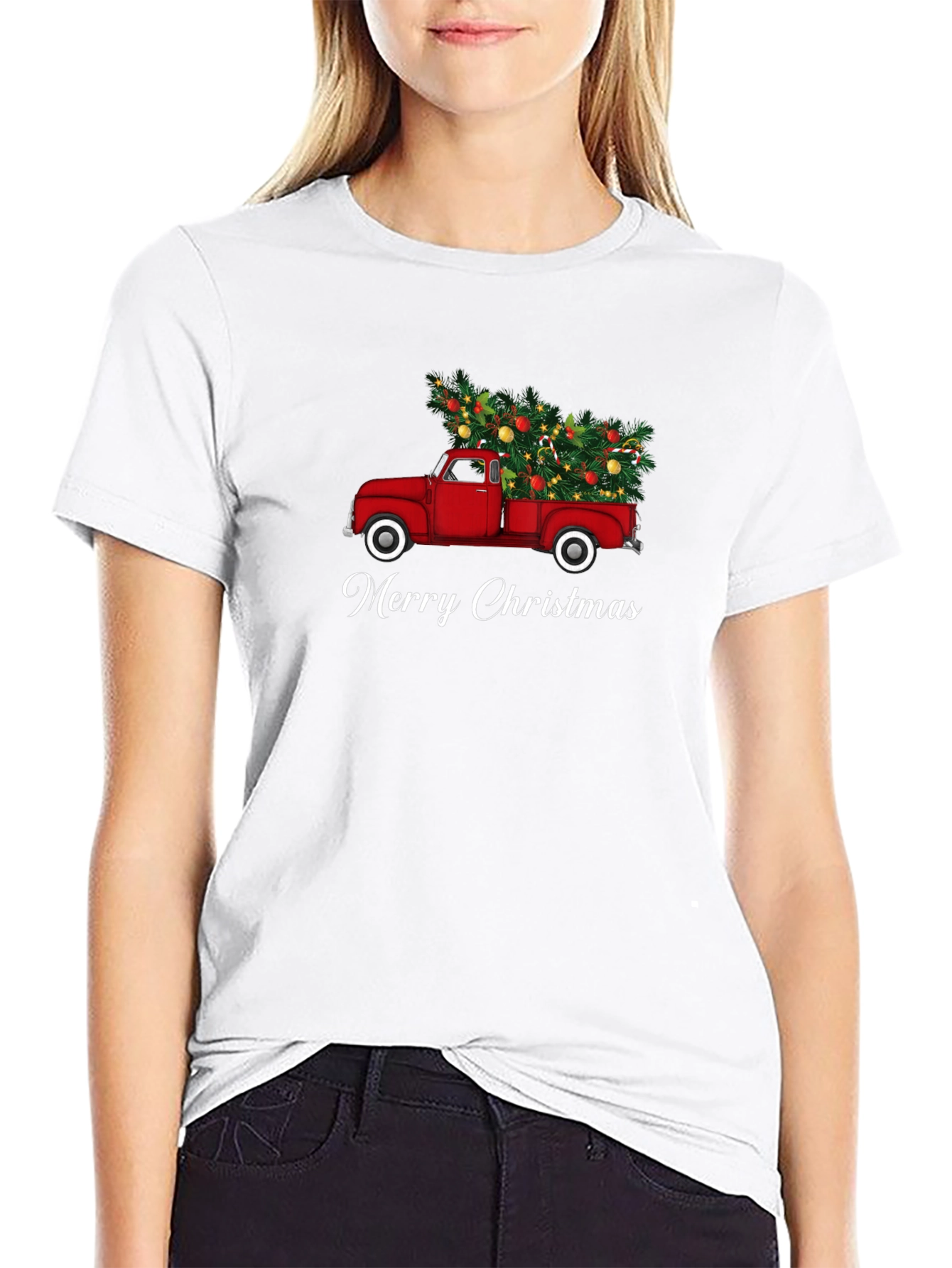 Christmas Truck T-Shirt - Merry Christmas Tee