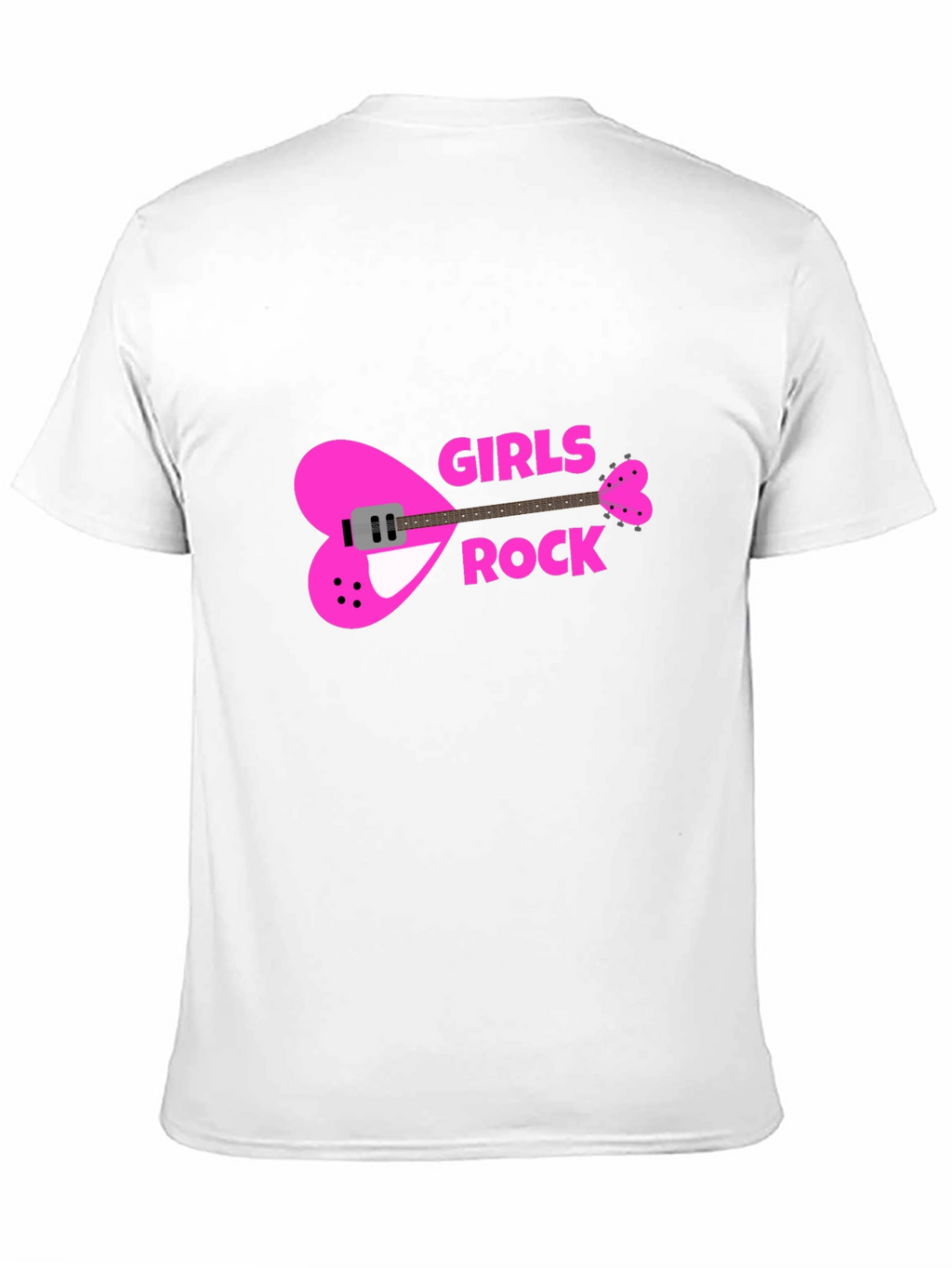 Girls Rock Heart Guitar T-Shirt